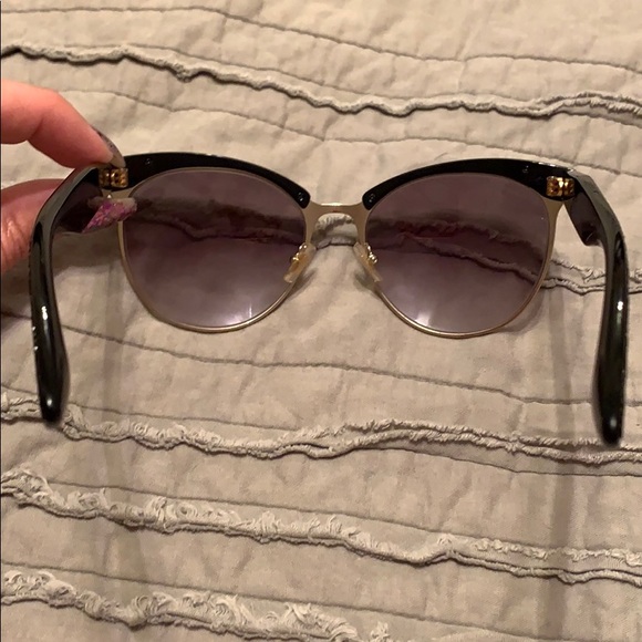Miu Miu Cateye Black Stoned Sunglasses